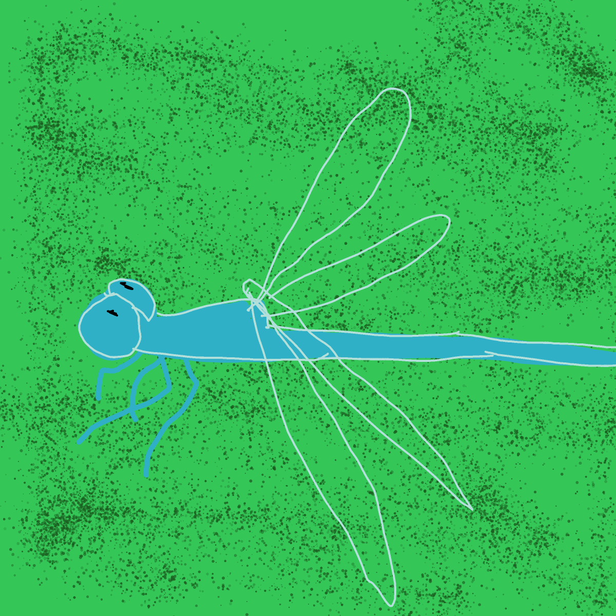 Dragonfly drawing by Guardianoflives
