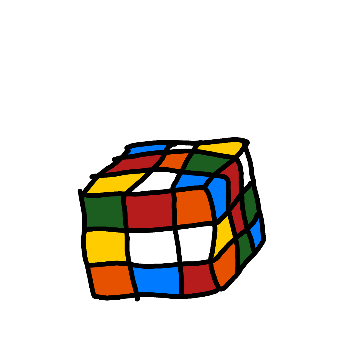 Rubik's Cube drawing by MoDarsot