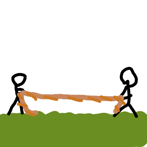 Tug of War drawing by Horseeeeeeeeey
