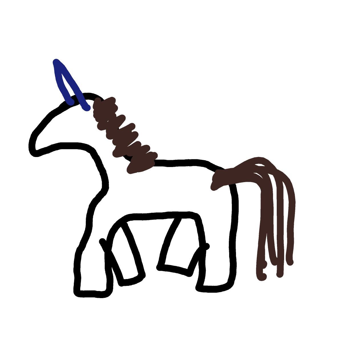 Unicorn drawing by sonic-amber-way