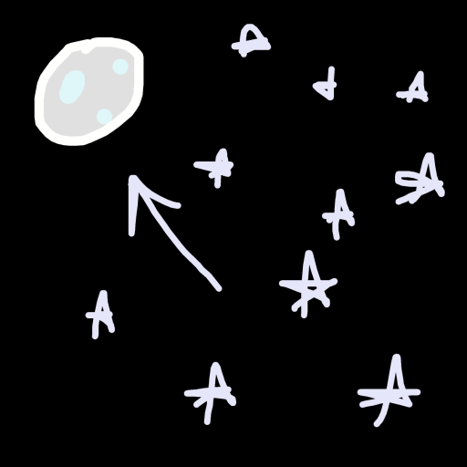 Moon drawing by poopy-pants