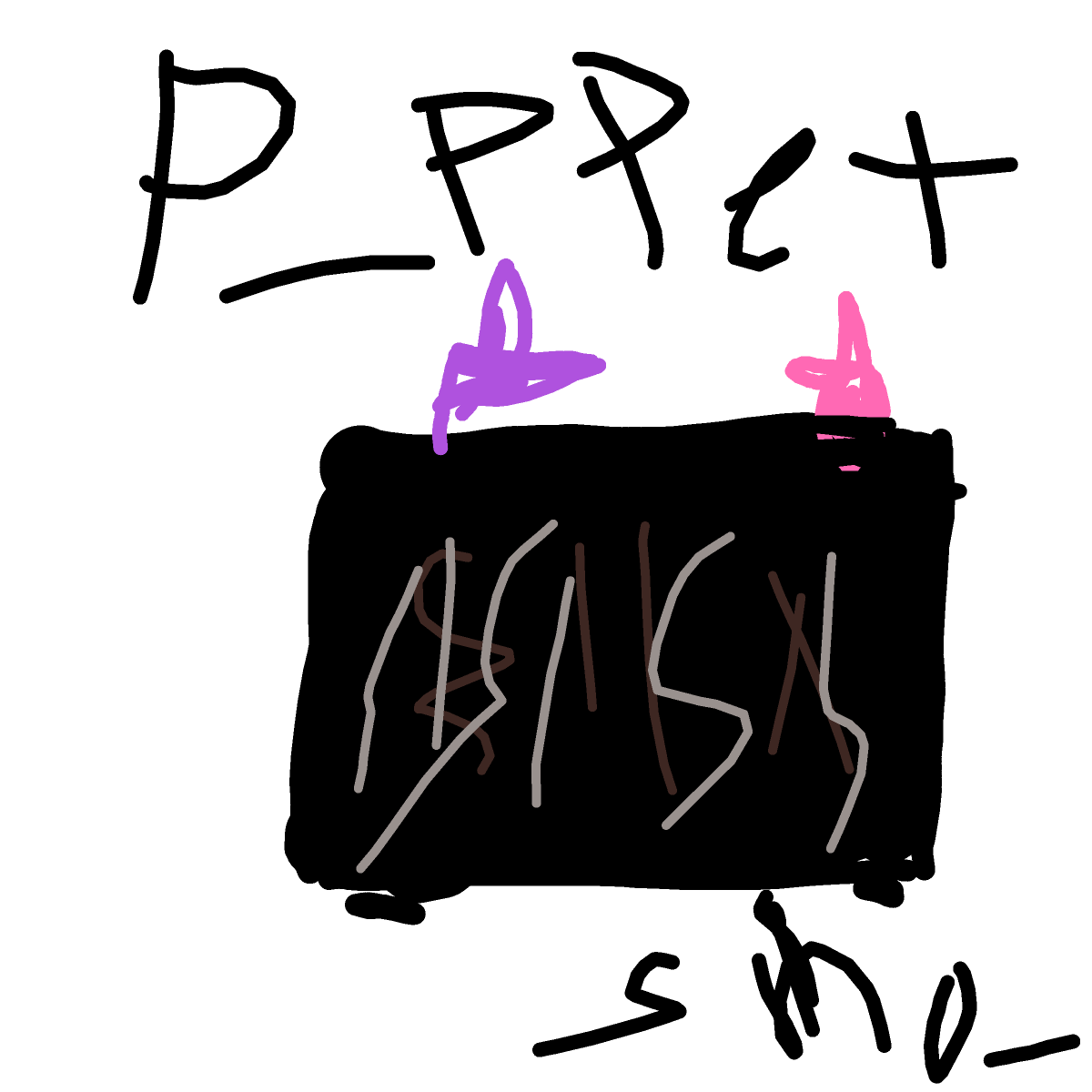 Puppet Show drawing by Horseeeeeeeeey
