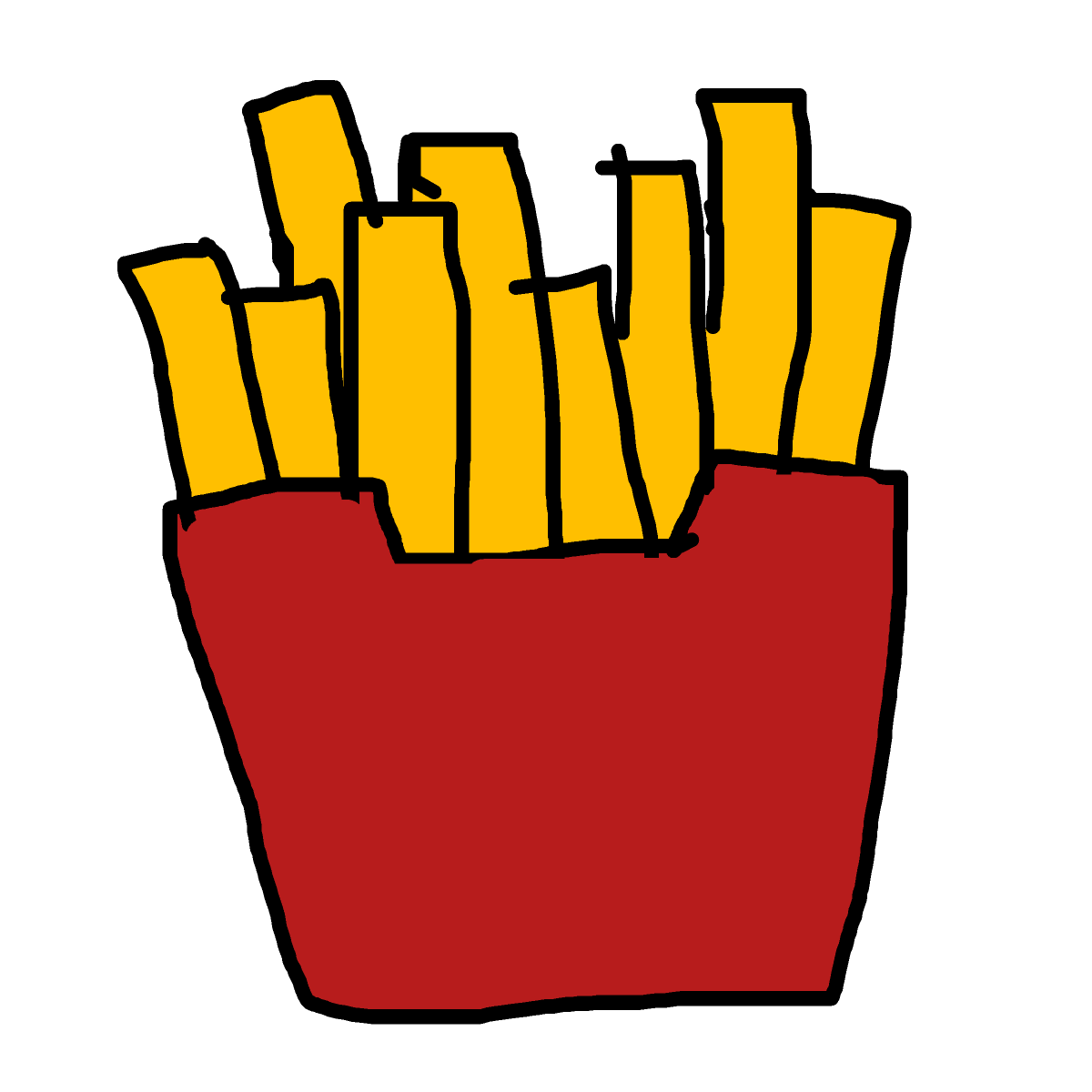 Fries drawing by kikiluvs
