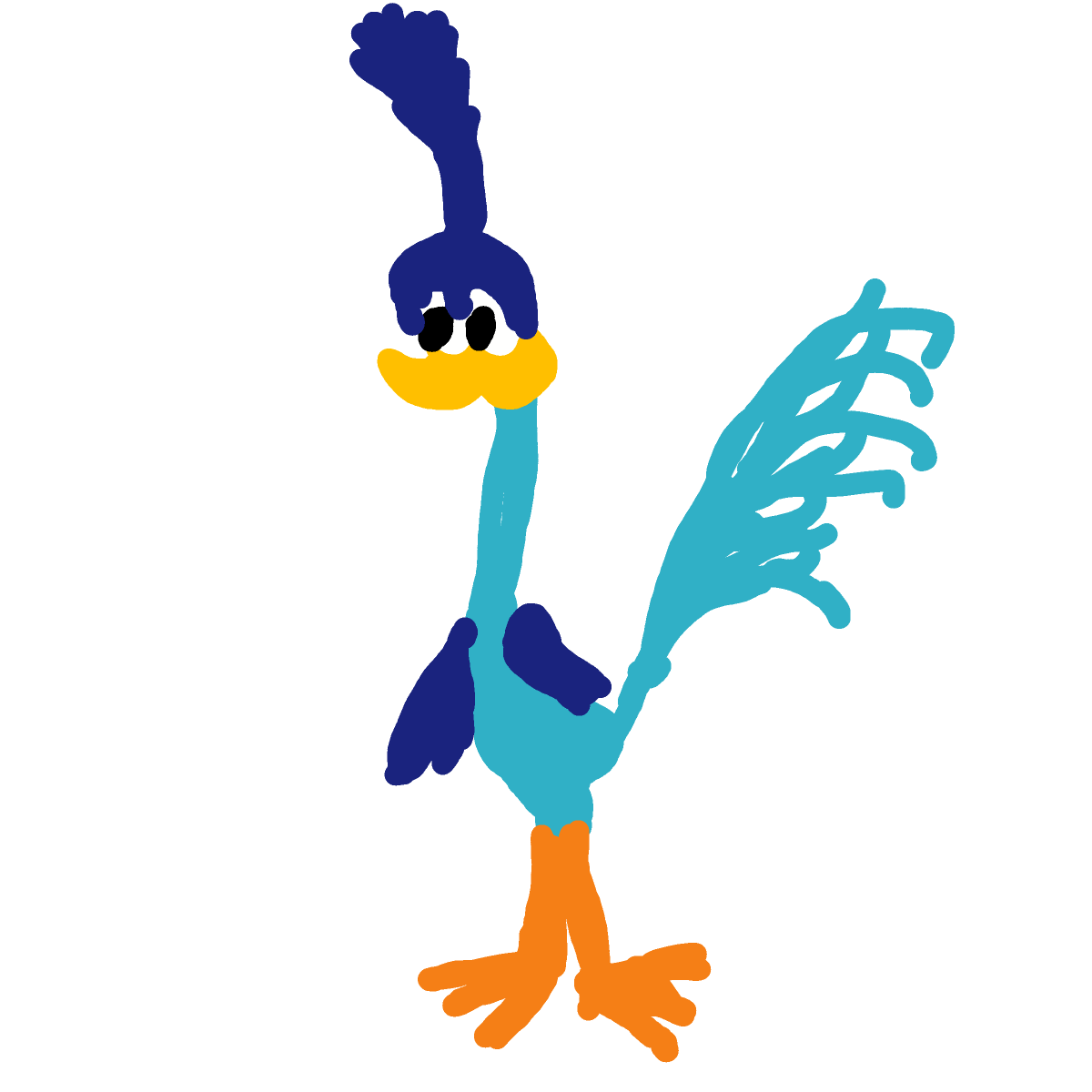 Road Runner drawing by Lee the Bee
