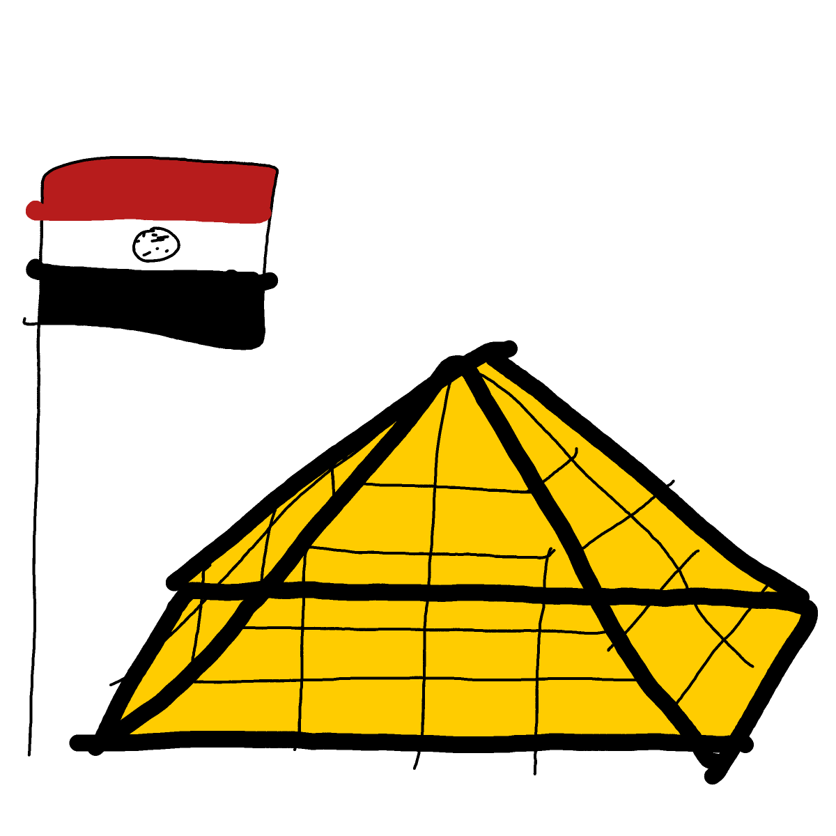 Pyramid drawing by Cwis448