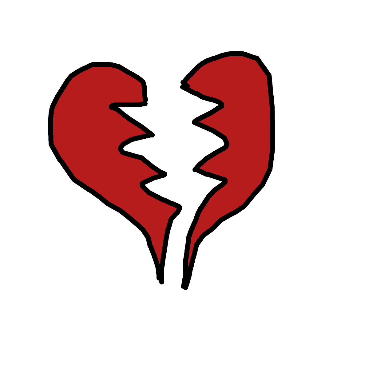 Heart Break drawing by nyca