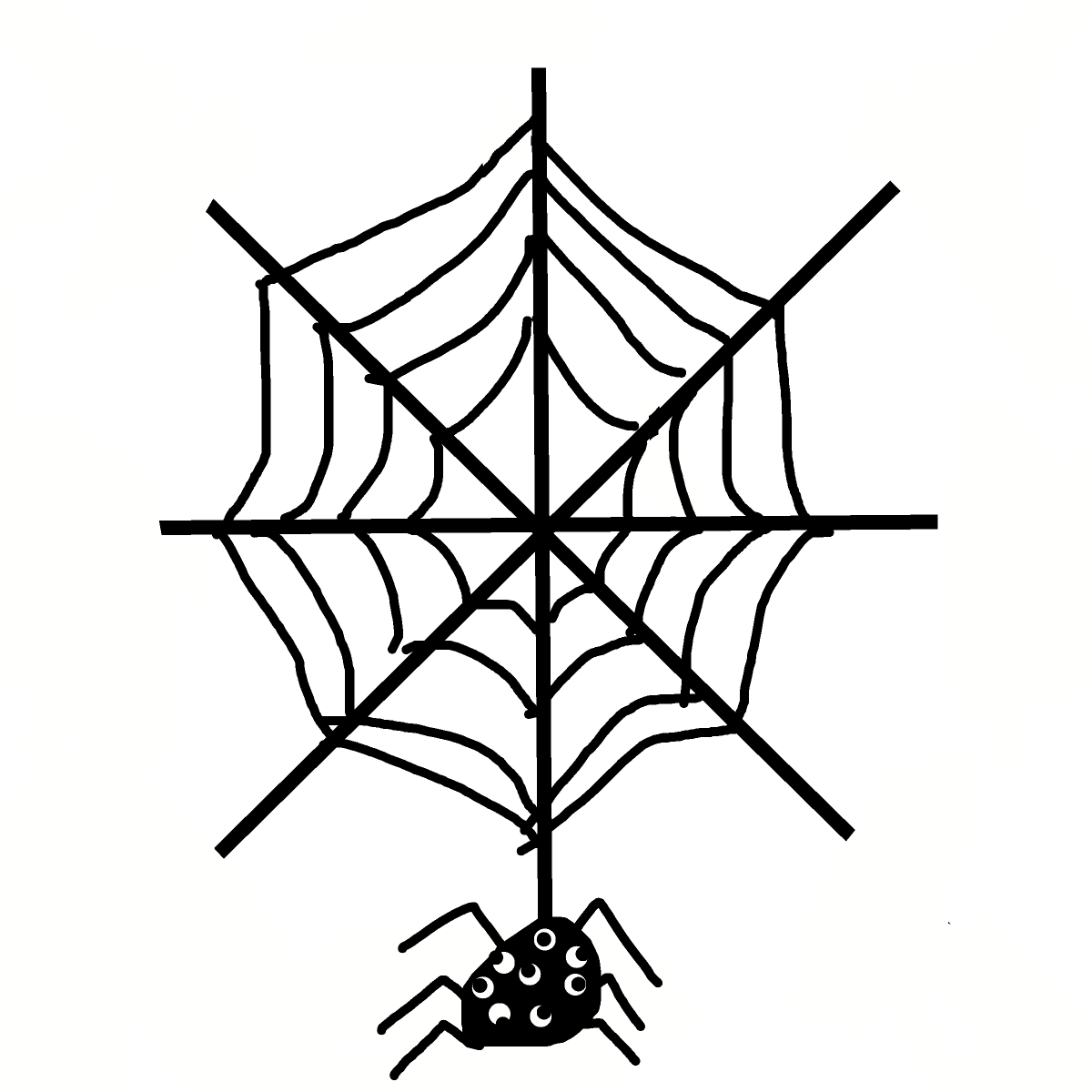 Spider Web drawing by carla