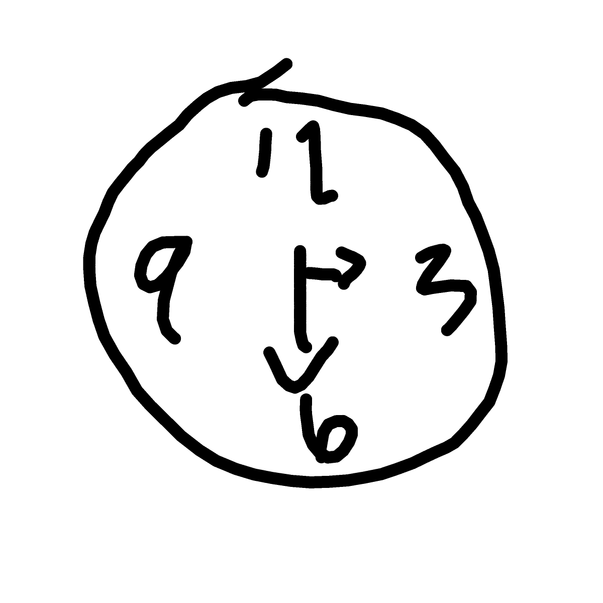 Clock drawing by Bri3