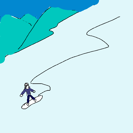 Snowboard drawing by nammy