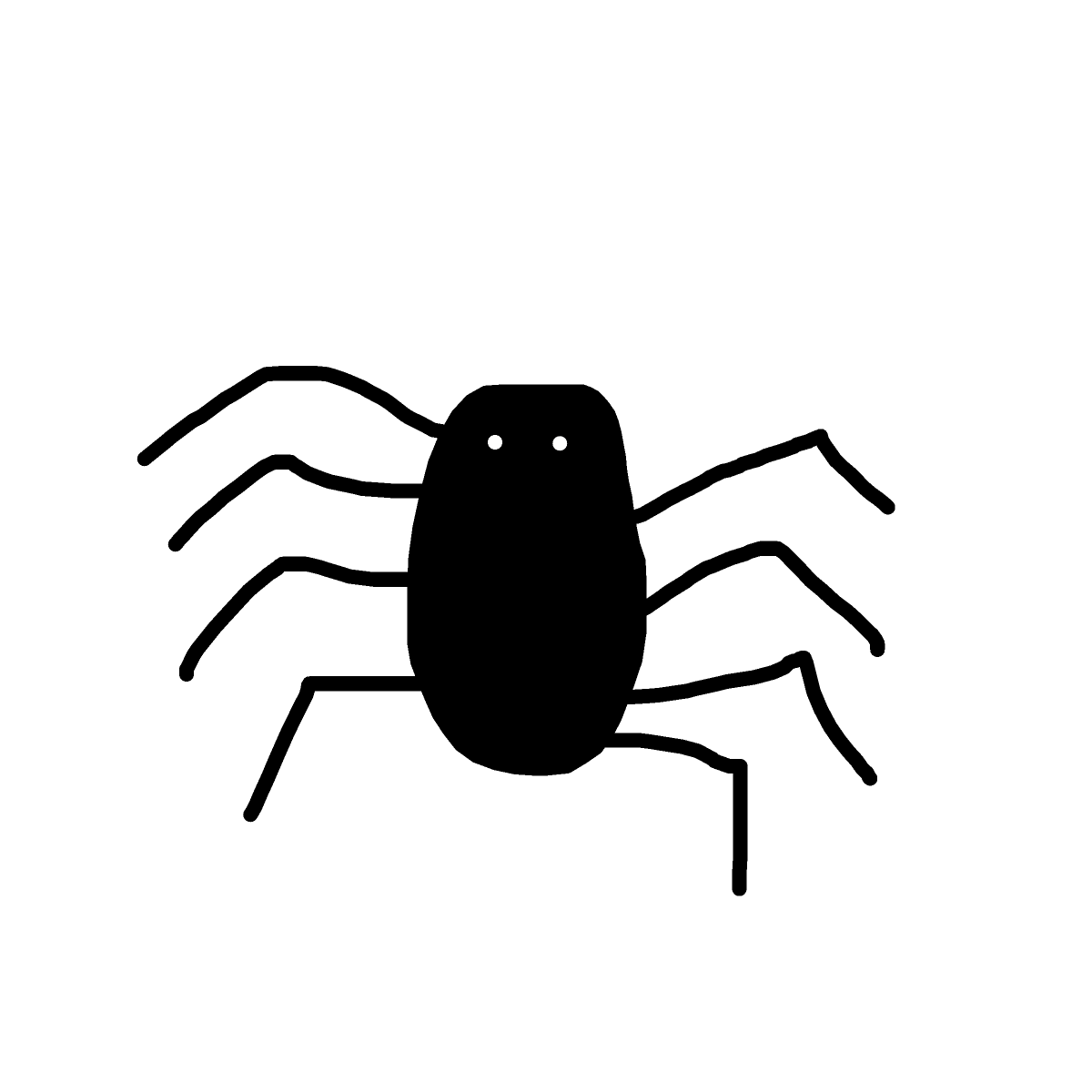 Spider drawing by beksss