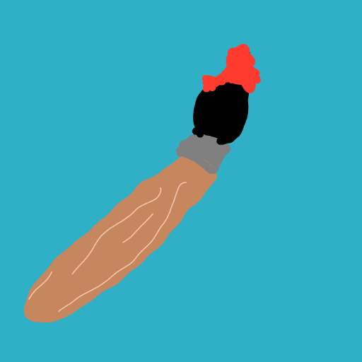 Paintbrush drawing by Guardianoflives