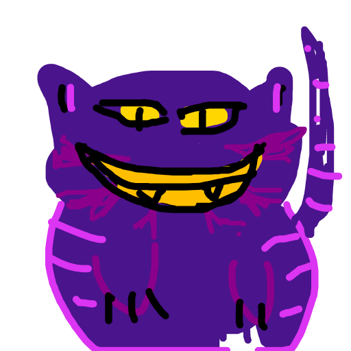 Cheshire Cat drawing by parkalini