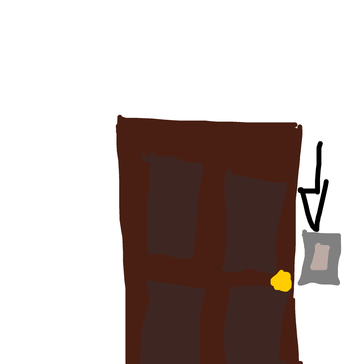 Doorbell drawing by amarena