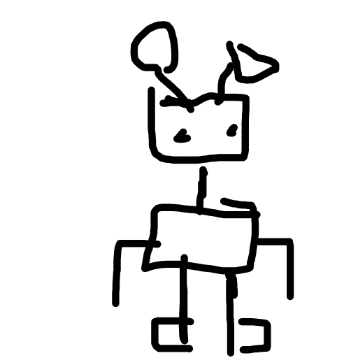 Robot drawing by aqua-hyper-doodler