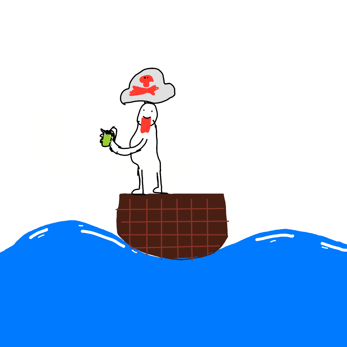 Pirate drawing by Cwis448
