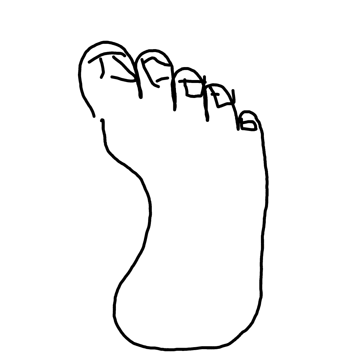 Foot drawing by grape-hard-shield