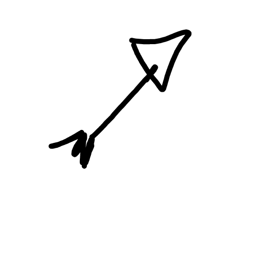 Arrow drawing by Timmie
