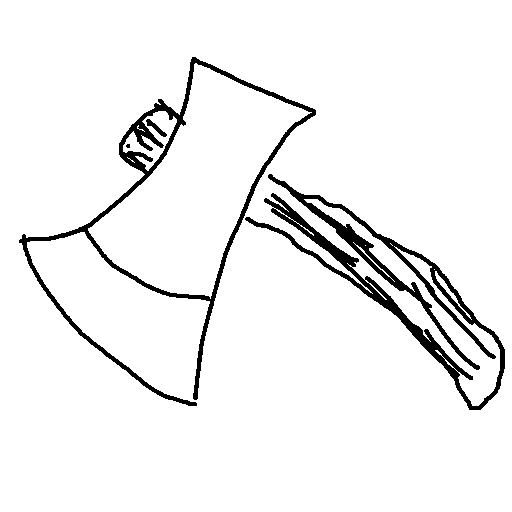 Axe drawing by mikestam195