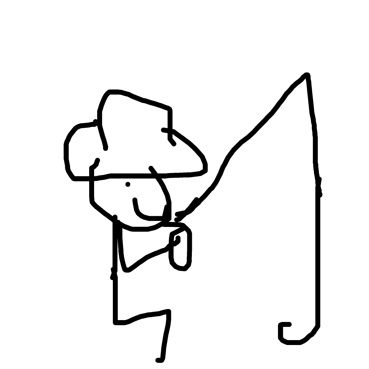 Fisherman drawing by pikapikachuu