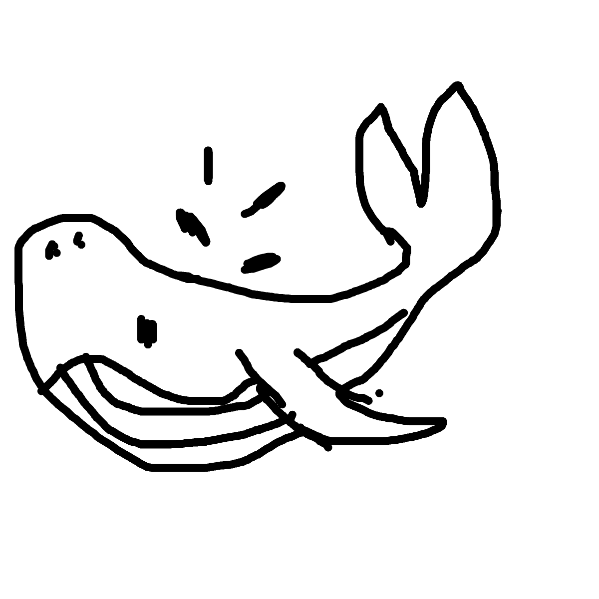 Whale drawing by mikestam195