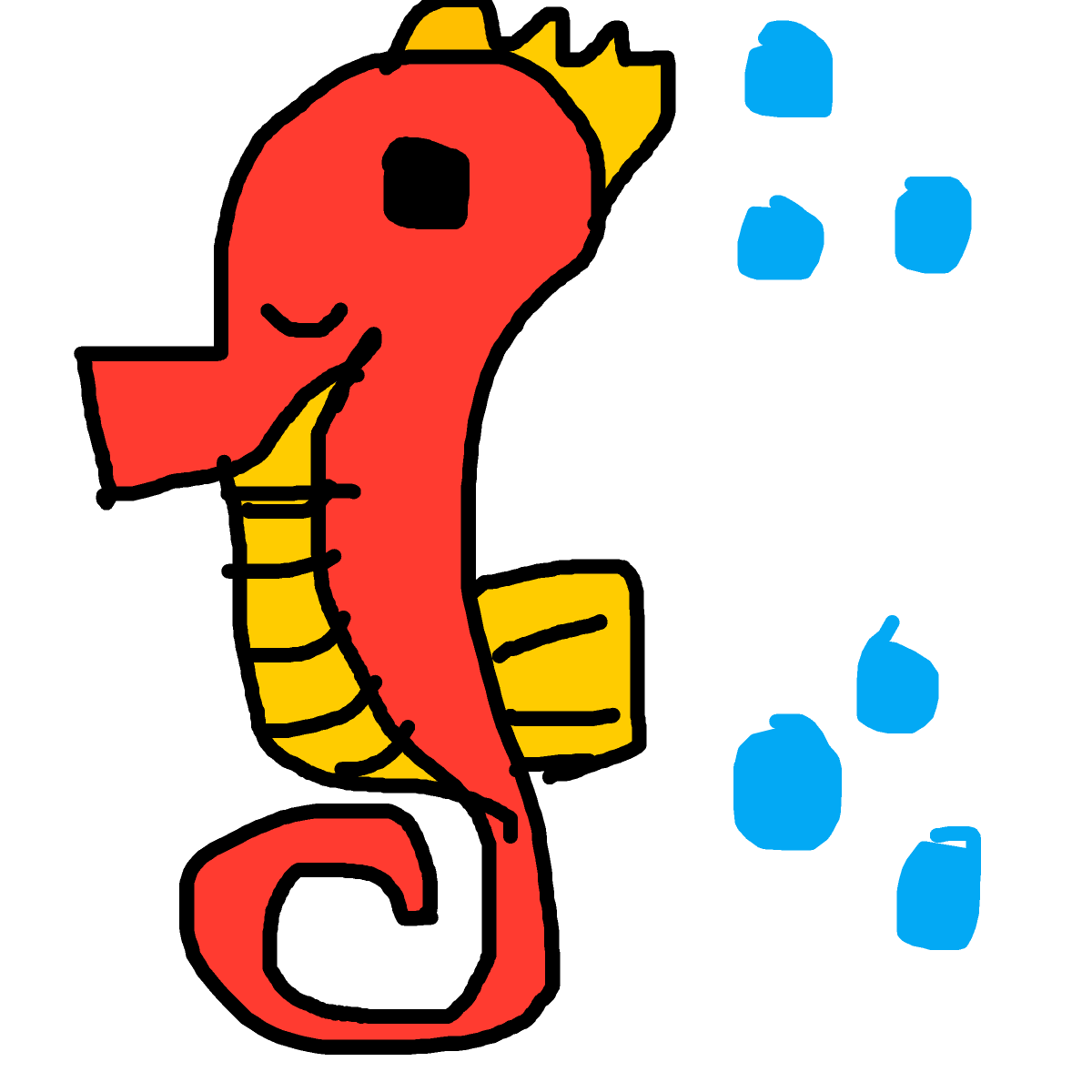 Seahorse drawing by mikestam195