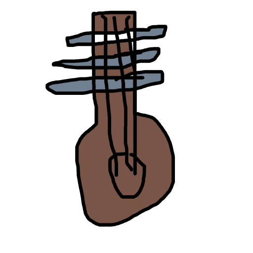 Guitar drawing by troy