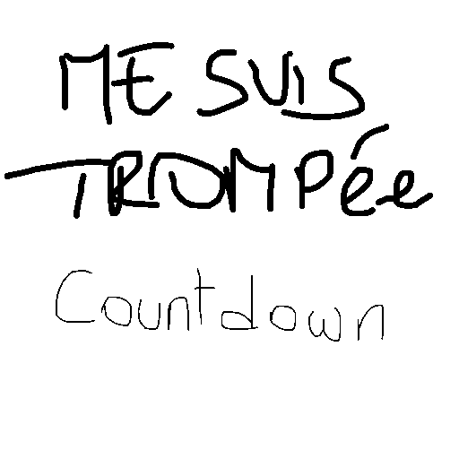 Countdown drawing by grou