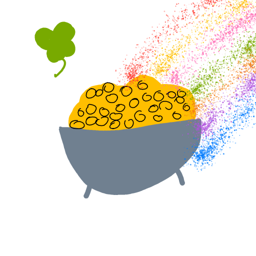 Pot of Gold drawing by conn0rr
