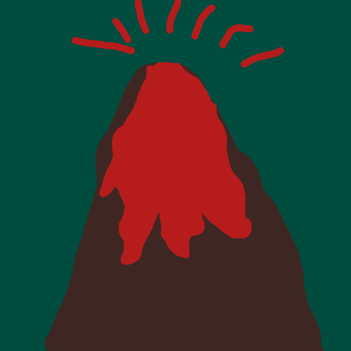 Volcano drawing by base-just-king