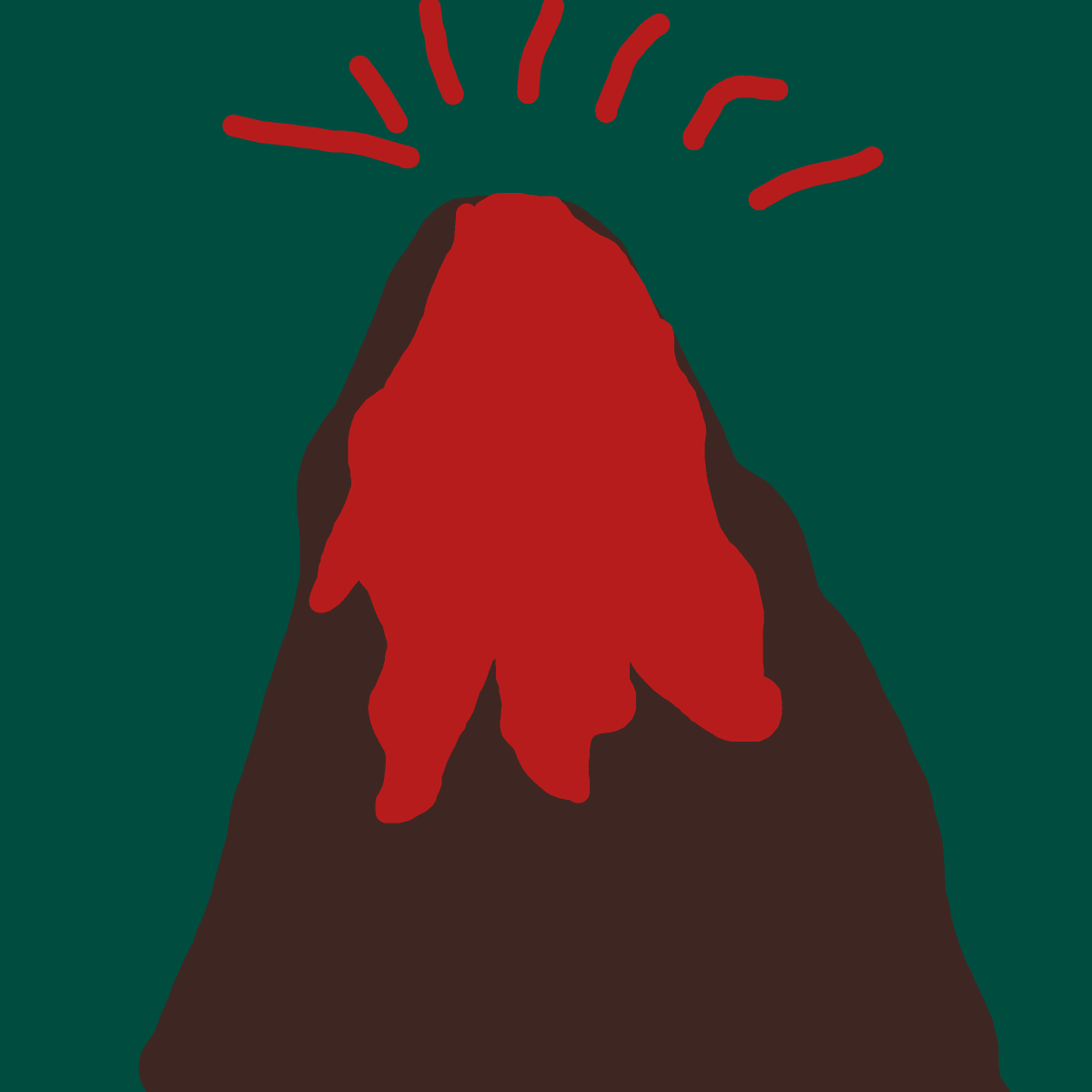 Volcano drawing by base-just-king