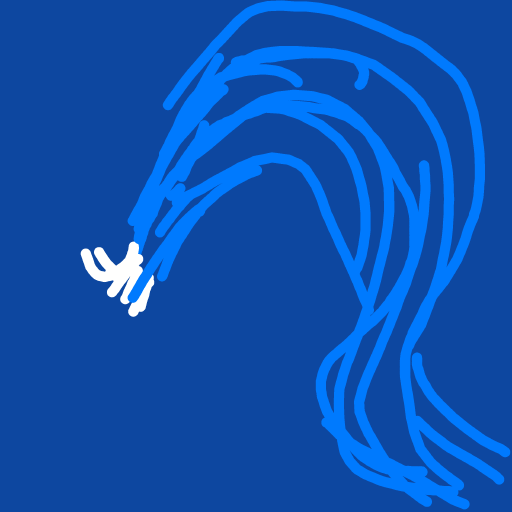 Wave drawing by Timmie