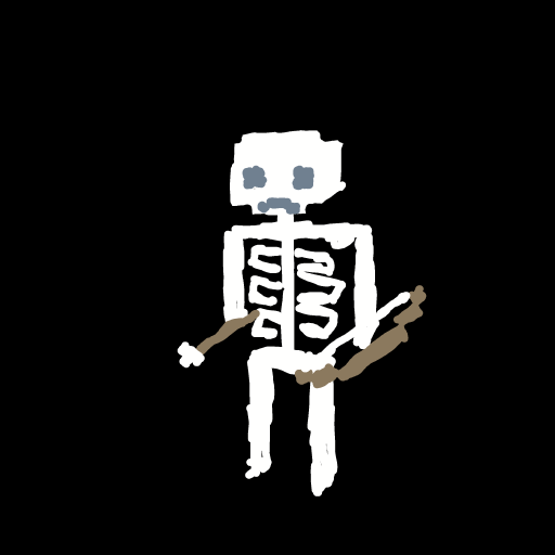 Skeleton drawing by godor