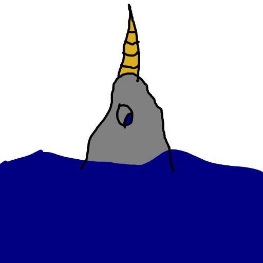 Narwhal drawing by last-dark-might