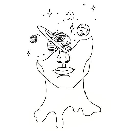 Constellation drawing by spleenonlean