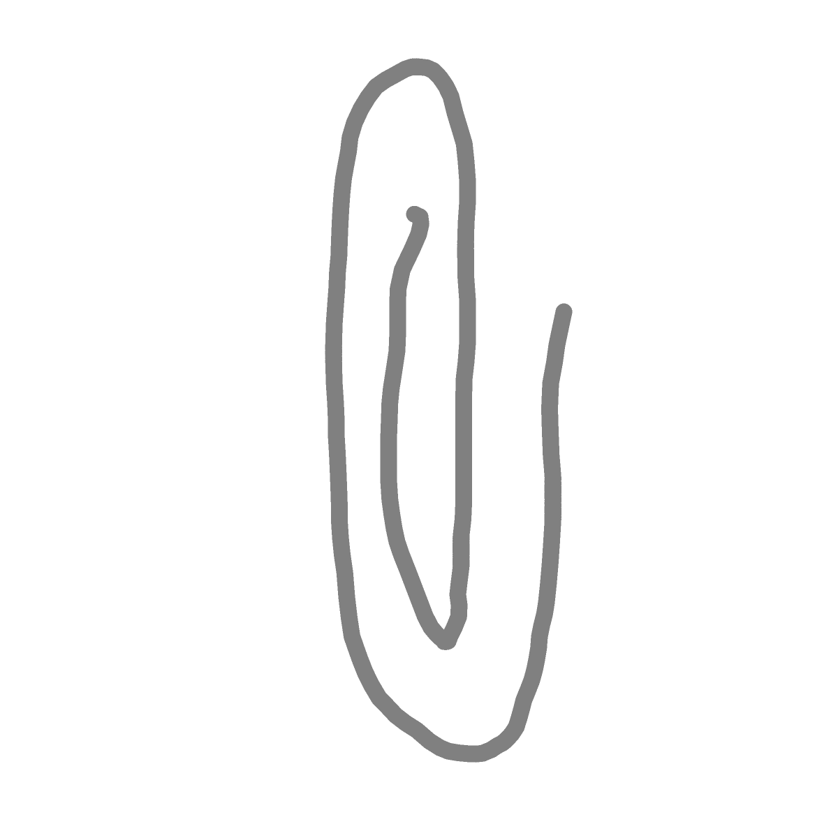 Paperclip drawing by Bri3