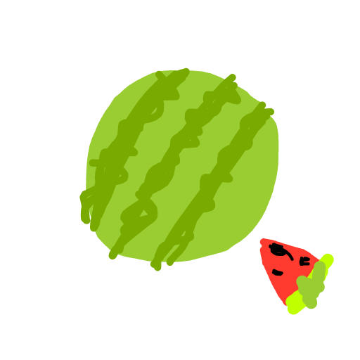 Watermelon drawing by jukgaa