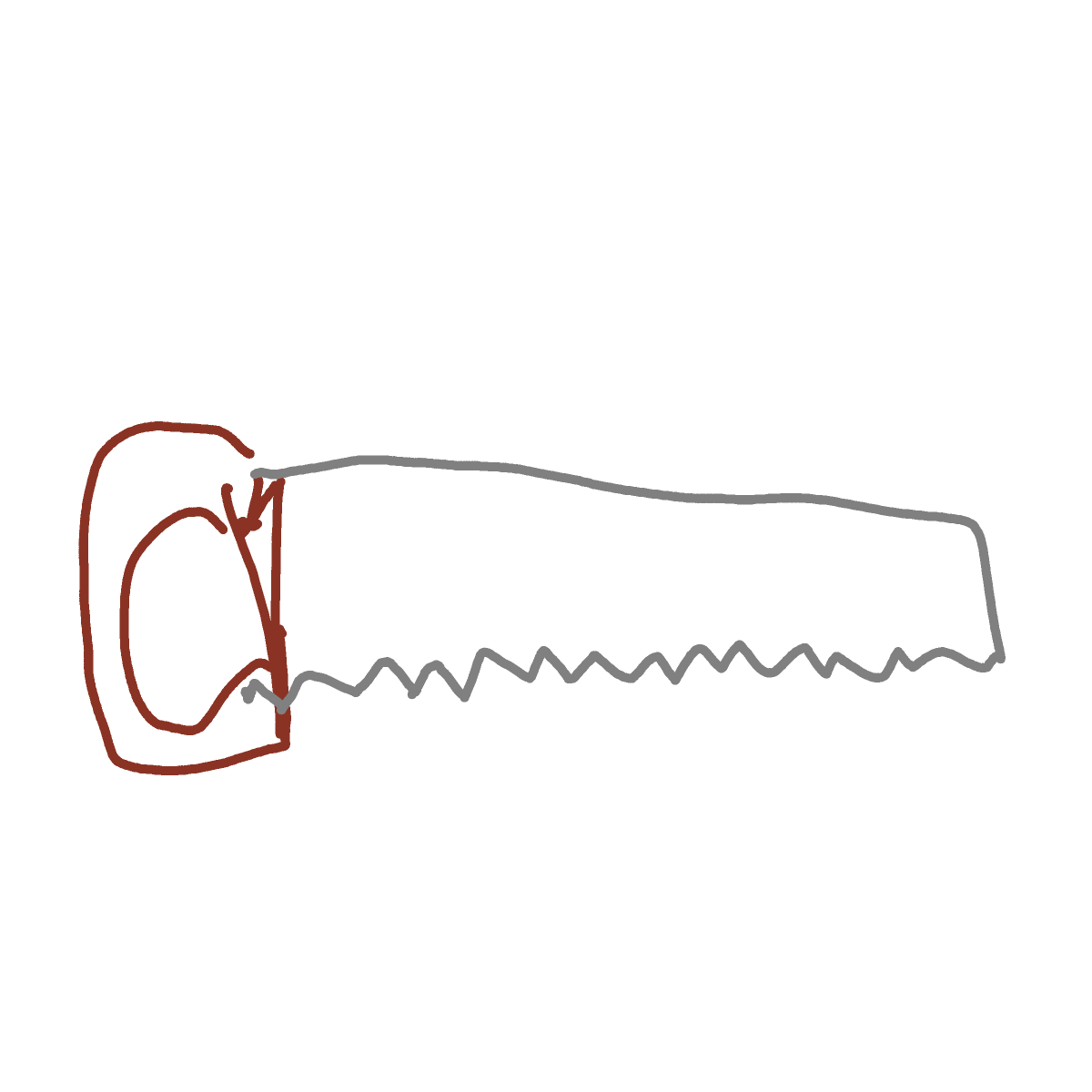 Saw drawing by coal-mild-peace