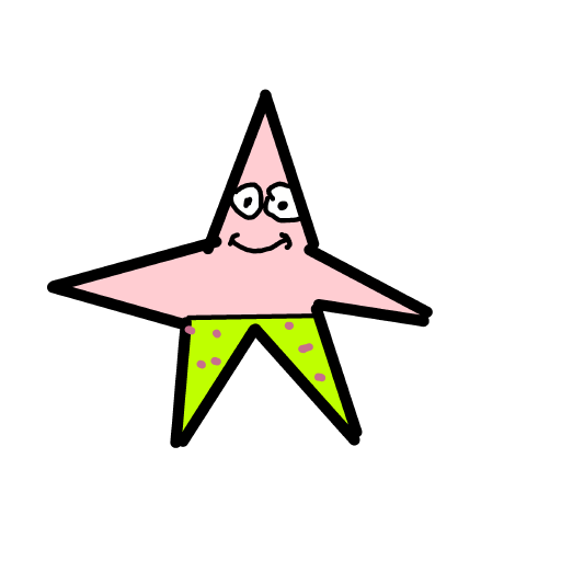 Patrick Star drawing by Almog