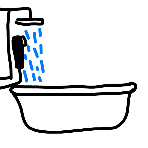 Bathtub drawing by sonic-bold-major