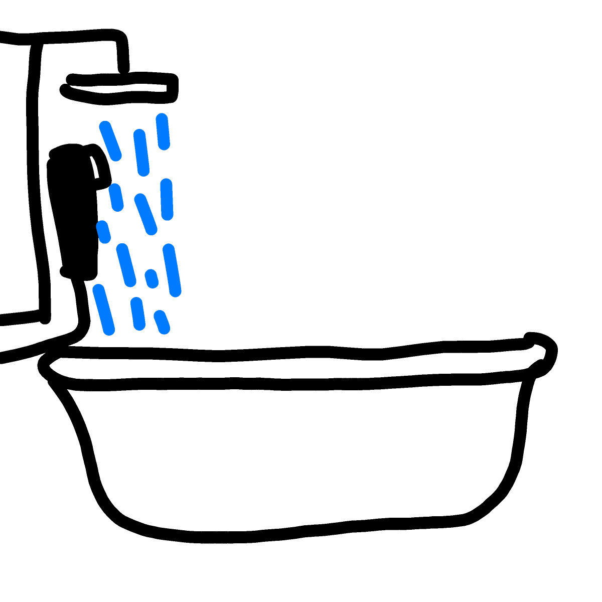 Bathtub drawing by sonic-bold-major