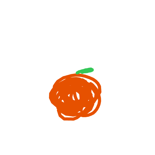 Orange drawing by BbJamminT