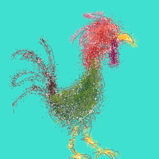 Rooster drawing by koko_b_where