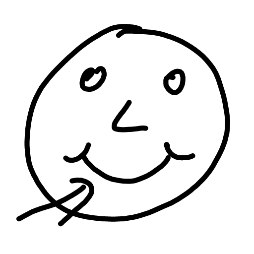Smile drawing by Bubble
