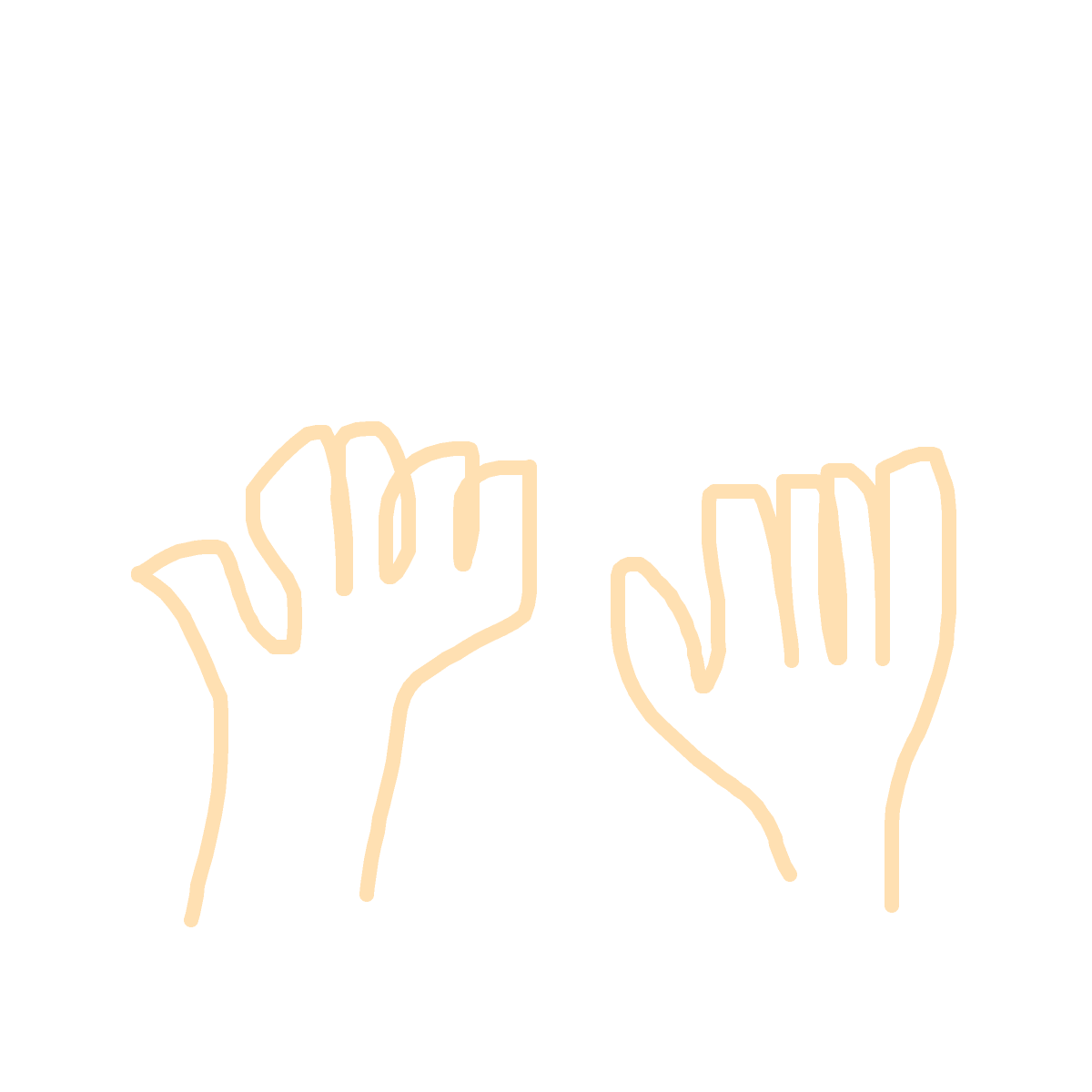 High Five drawing by bia
