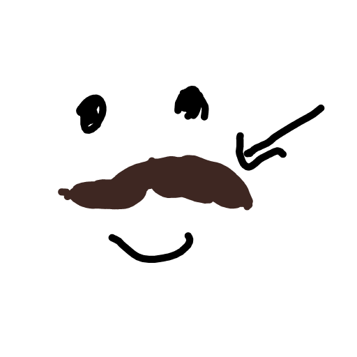 Mustache drawing by Elizabeast