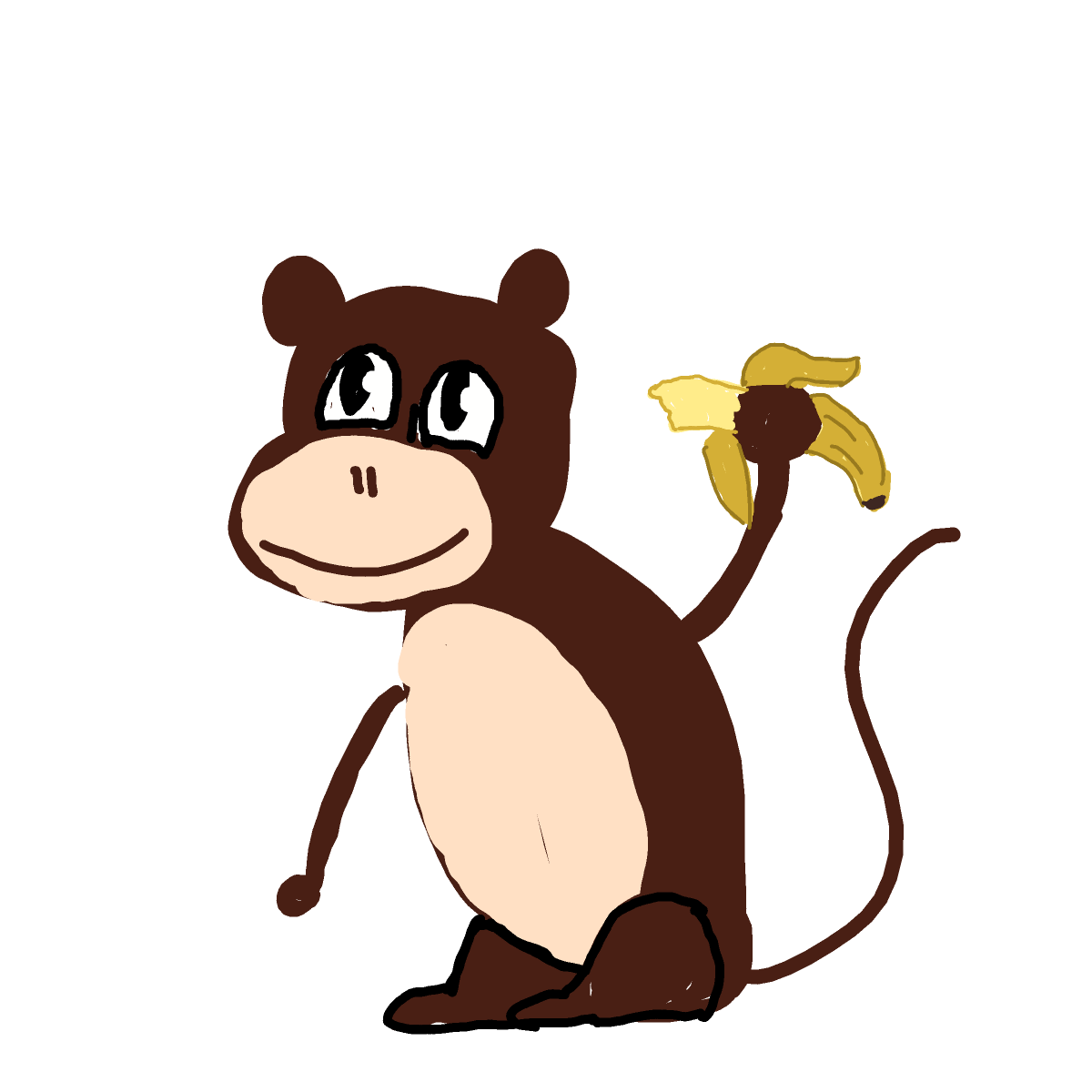 Monkey drawing by chloster