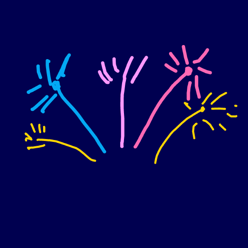 Firework drawing by sandis