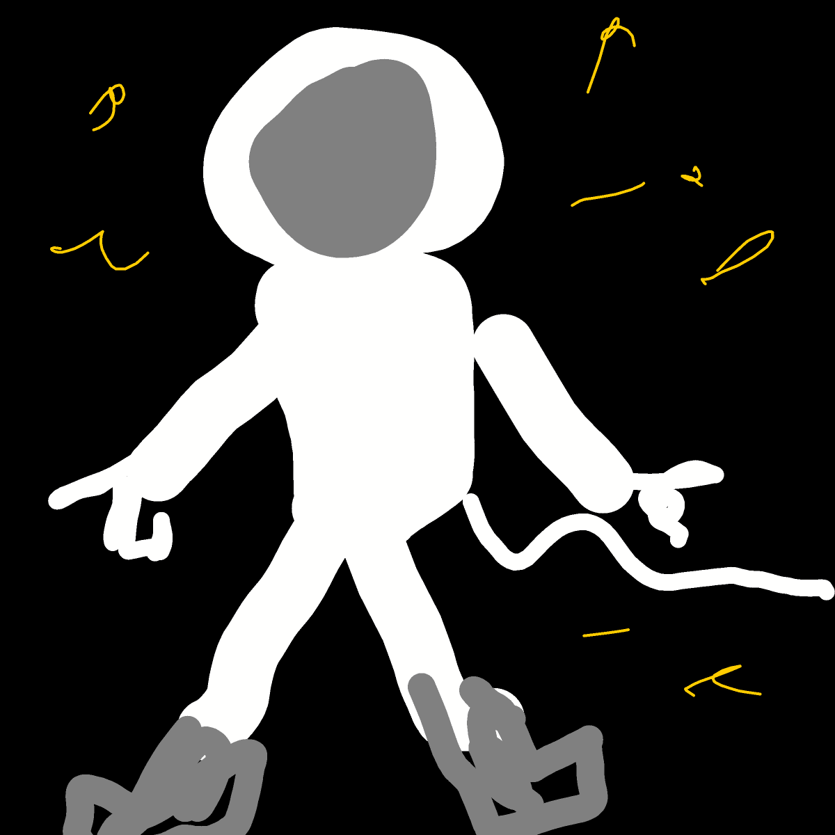Astronaut drawing by pearl-warm-king