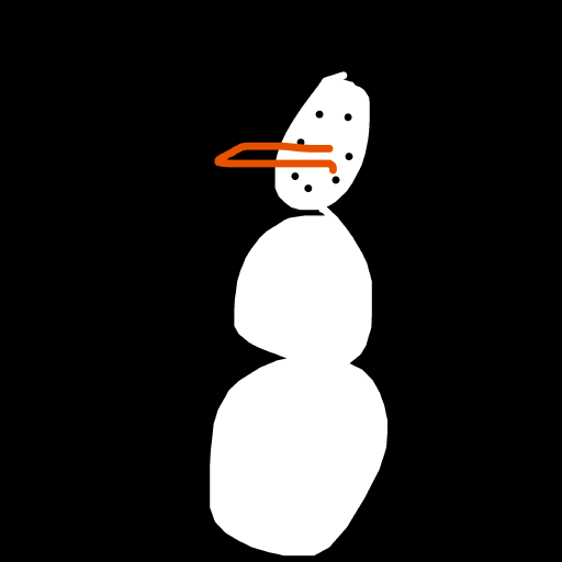 Snowman drawing by kurtie