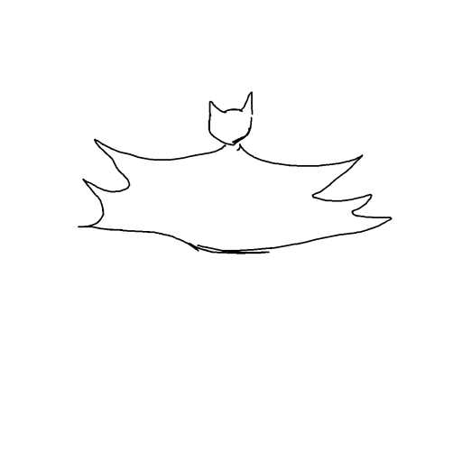Bat drawing by iron-pearl-link